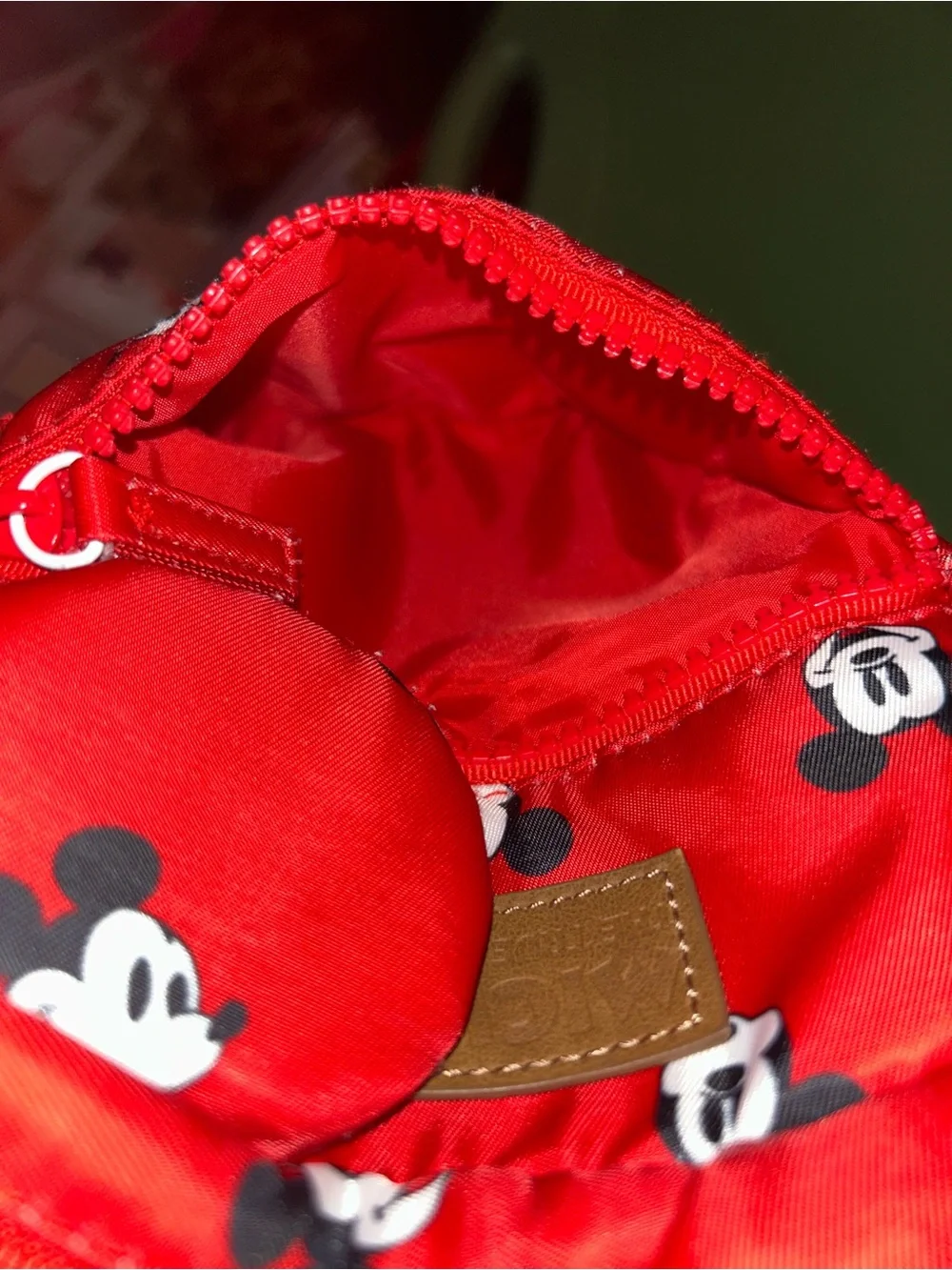 Disney Red Mickey Mouse Kids Crossbody Bag with Ear Details